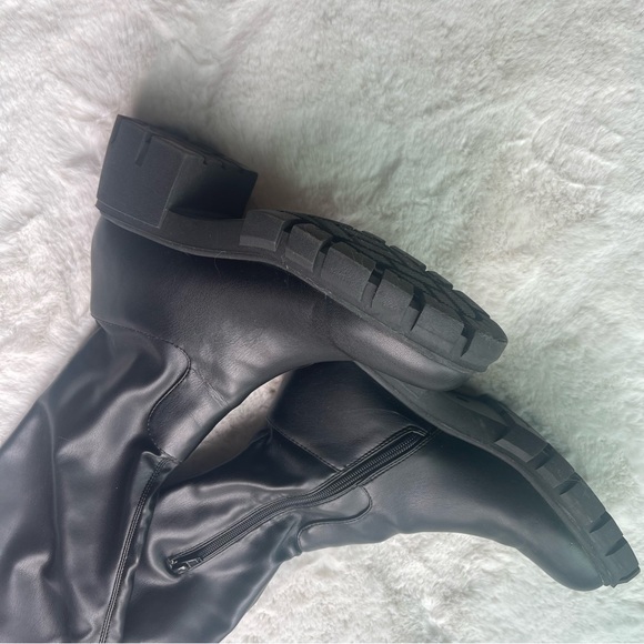 Steven Over the Knee Black Boots 9 - Picture 5 of 7